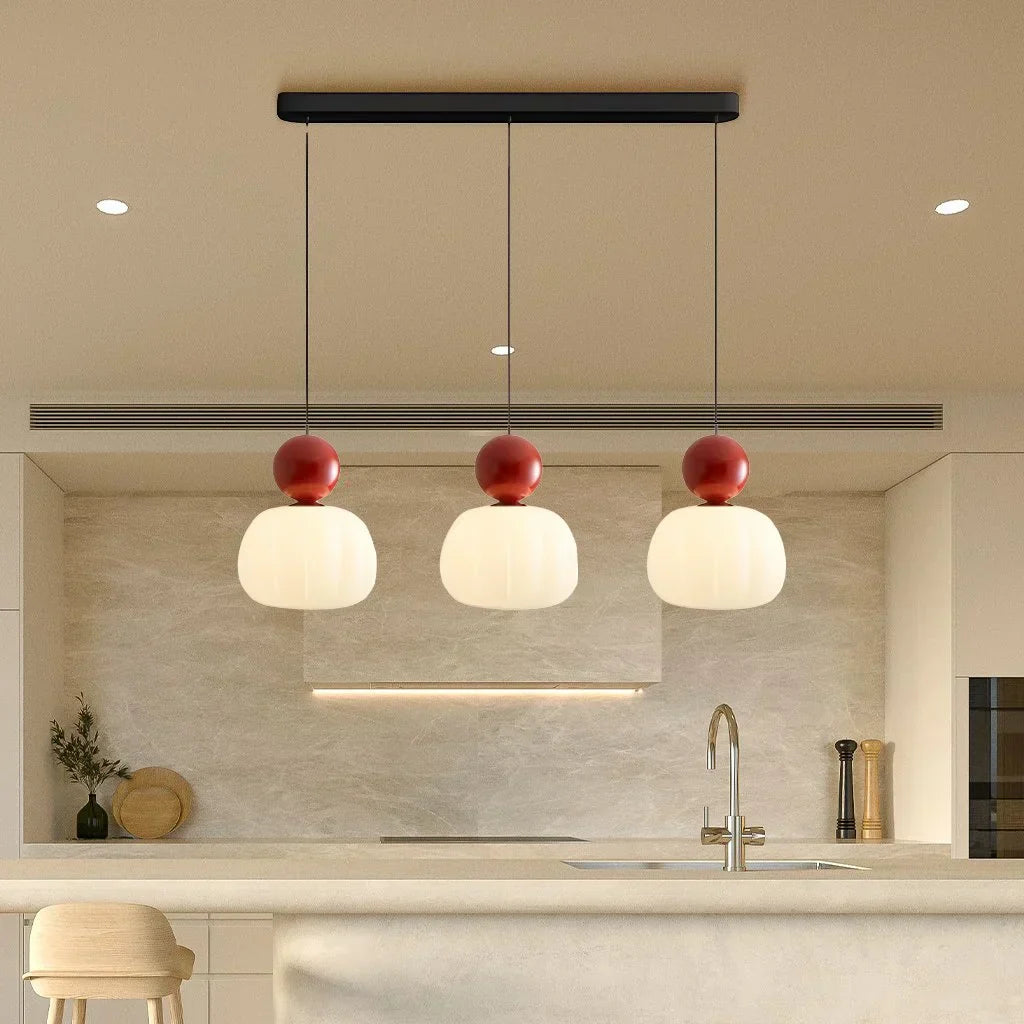 Pendant Light Cream Metal - SOLEXA | Bauhaus Style