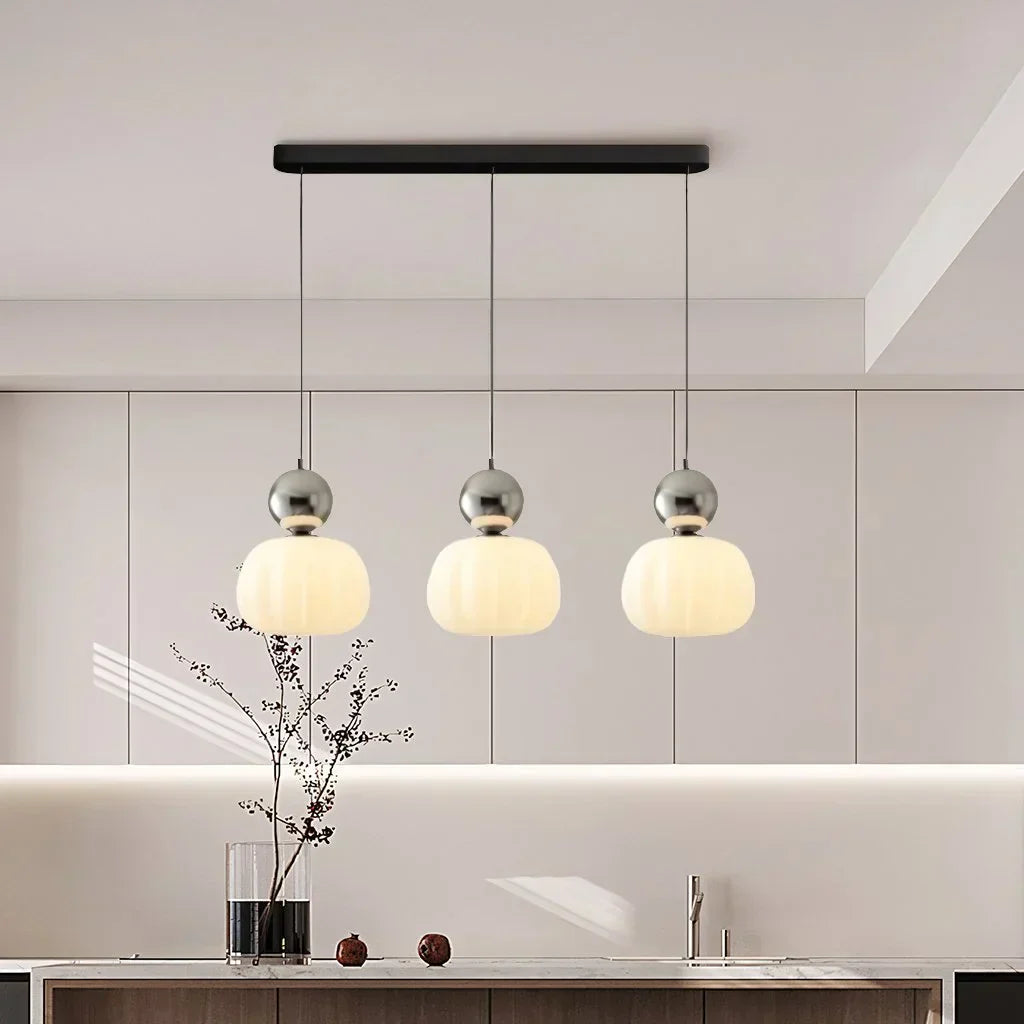 Pendant Light Cream Metal - SOLEXA | Bauhaus Style