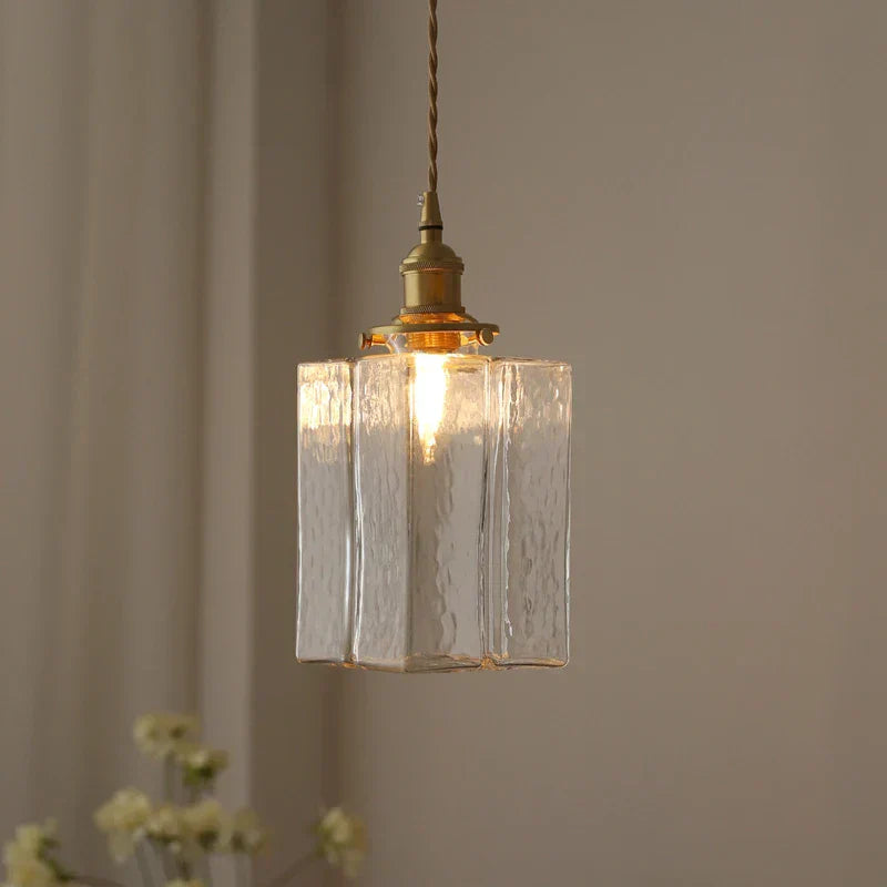 Pendant Light Square Gold - SIMETR | Elegance