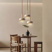 Pendant Light Travertine LED - STRATA | Tranquil Glow
