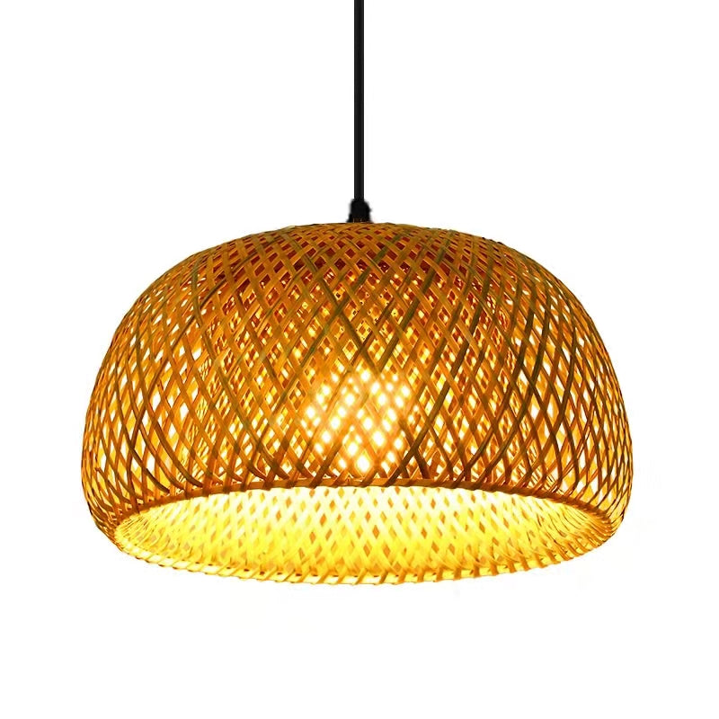 Pendant Light Bamboo Rattan - MEKKAX | Elegant Ambiance