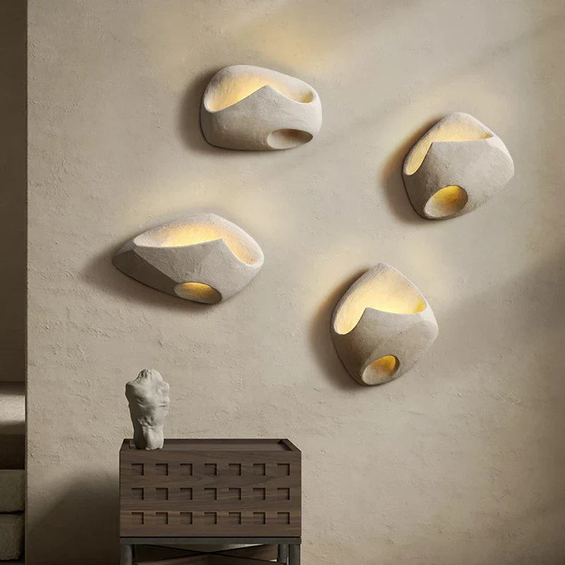 Wall Light Cement Art Deco - KHORA | Sculptural