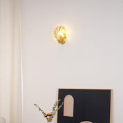 Wall Light Brass Amber - ALGOSA | Coastal Serenity