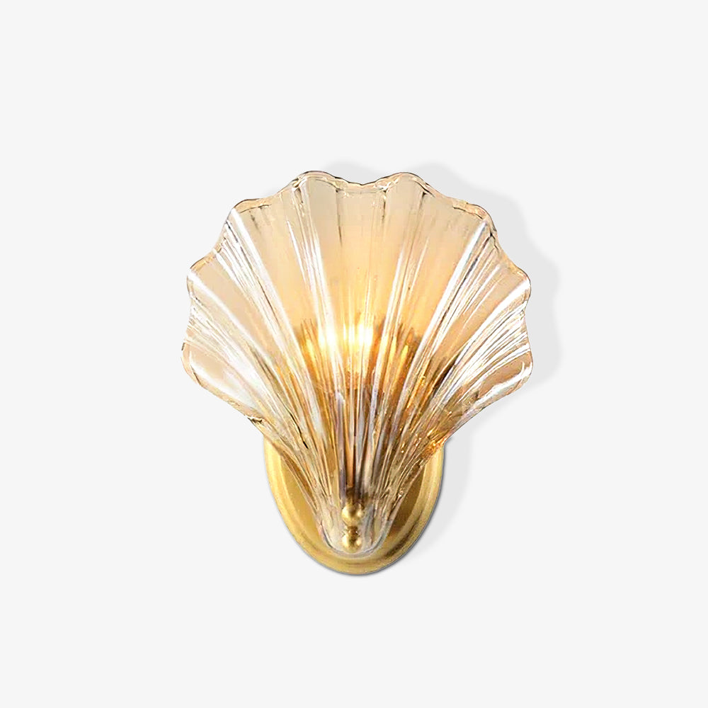 Wall Light Brass Amber - ALGOSA | Coastal Serenity