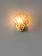 Wall Light Brass Amber - ALGOSA | Coastal Serenity