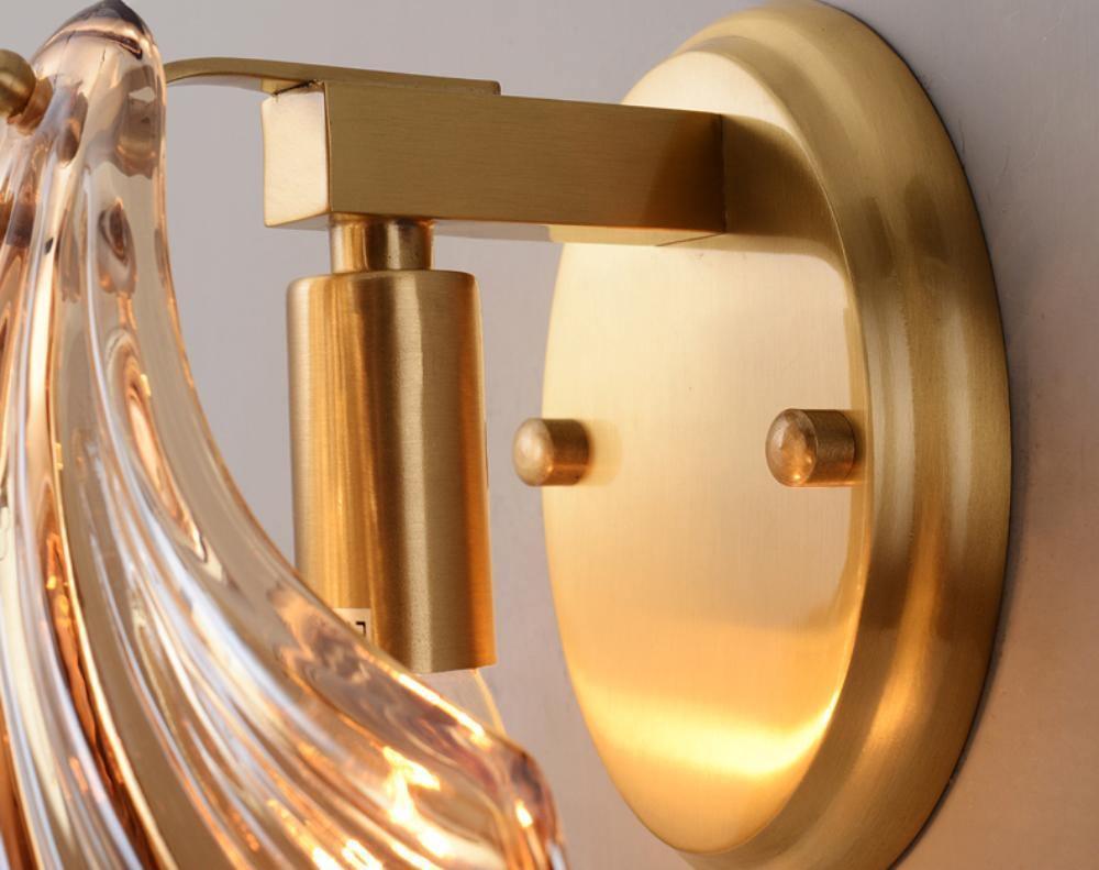 Wall Light Brass Amber - ALGOSA | Coastal Serenity