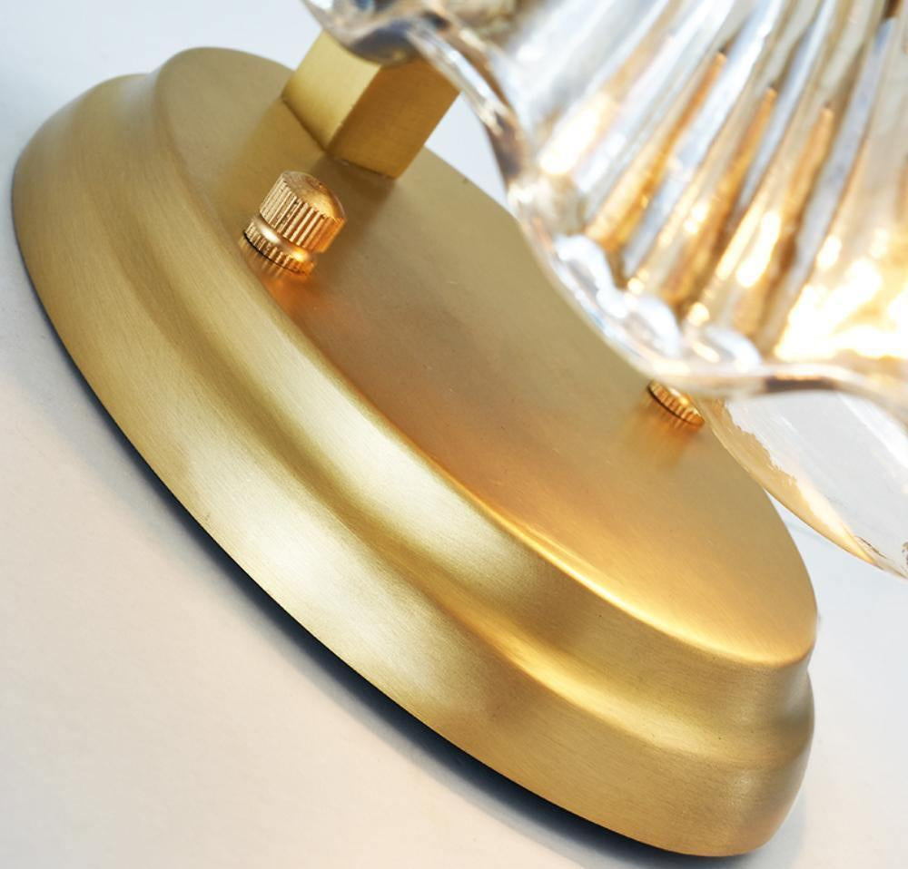 Wall Light Brass Amber - ALGOSA | Coastal Serenity