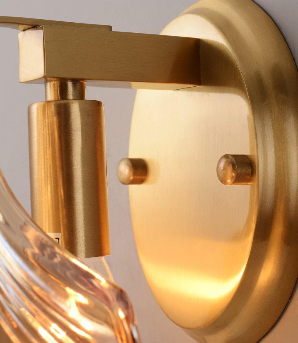 Wall Light Brass Amber - ALGOSA | Coastal Serenity