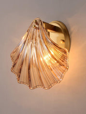 Wall Light Brass Amber - ALGOSA | Coastal Serenity