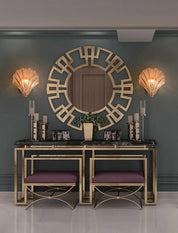 Wall Light Brass Amber - ALGOSA | Coastal Serenity