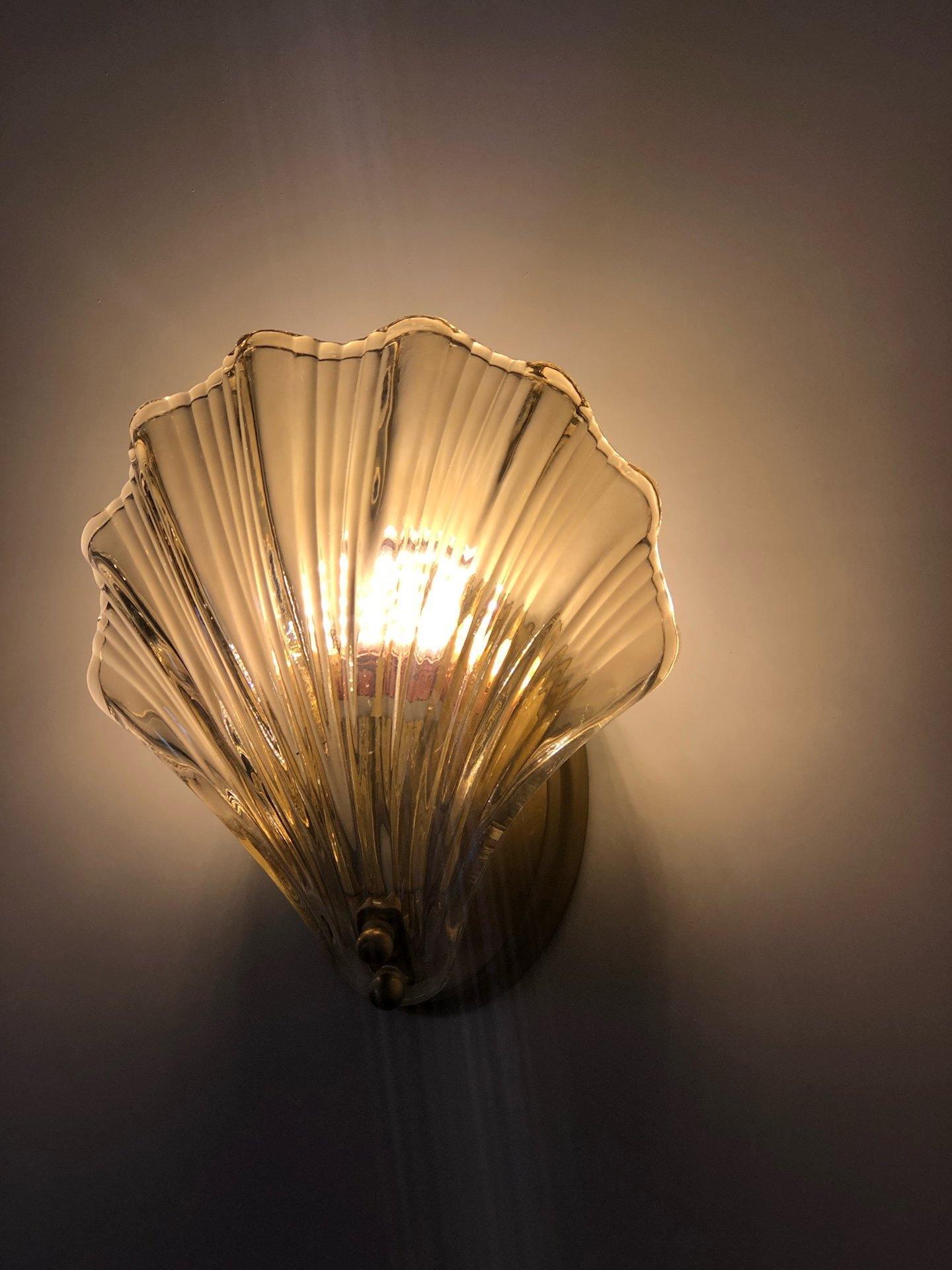 Wall Light Brass Amber - ALGOSA | Coastal Serenity