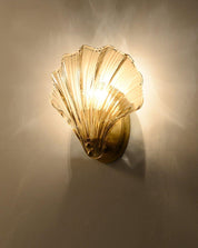 Wall Light Brass Amber - ALGOSA | Coastal Serenity