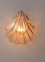 Wall Light Brass Amber - ALGOSA | Coastal Serenity