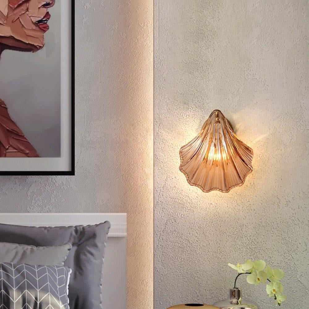 Wall Light Brass Amber - ALGOSA | Coastal Serenity