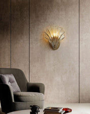 Wall Light Brass Amber - ALGOSA | Coastal Serenity