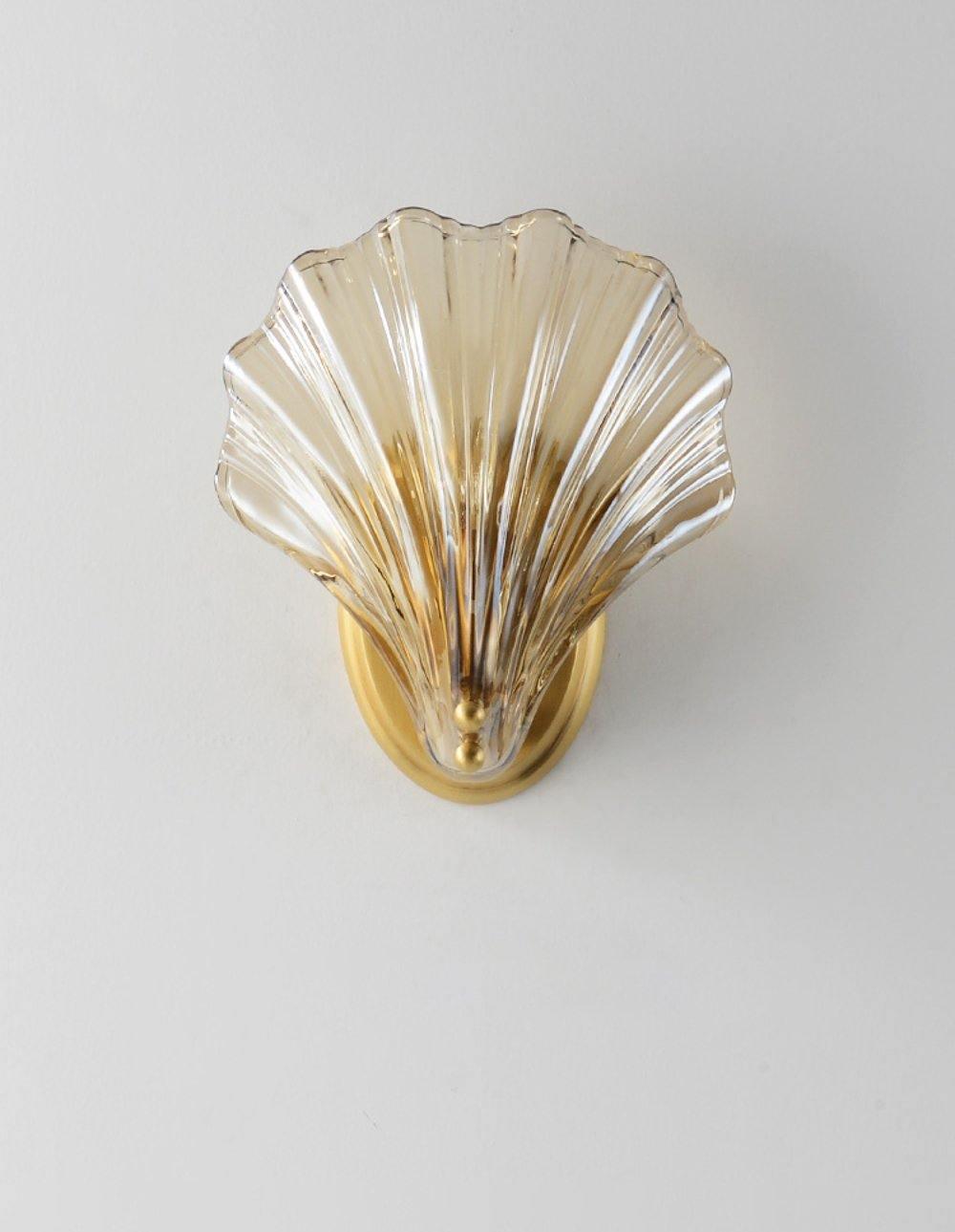 Wall Light Brass Amber - ALGOSA | Coastal Serenity