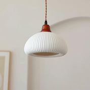 Pendant Light Oak Ceramic - SOLARA | Serene Beauty