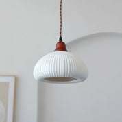 Pendant Light Oak Ceramic - SOLARA | Serene Beauty