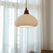 Pendant Light Oak Ceramic - SOLARA | Serene Beauty
