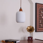 Pendant Light Oak Ceramic - SOLARA | Serene Beauty