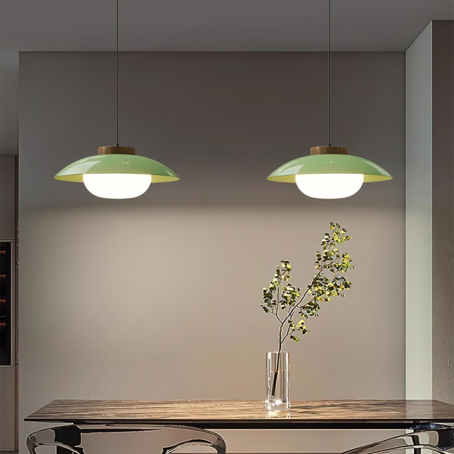 Pendant Light Wood White - SKYLUM | Serene Ambiance