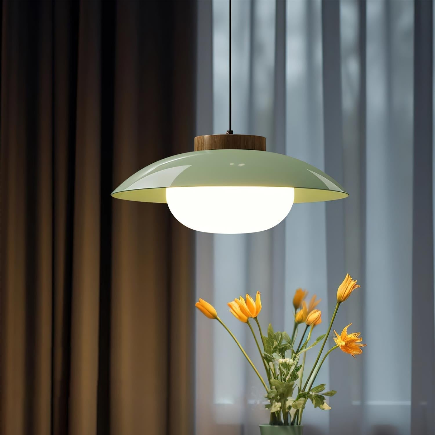 Pendant Light Wood White - SKYLUM | Serene Ambiance