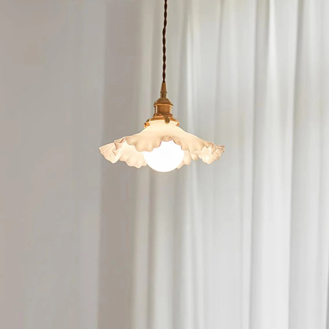 Carins Vintage Fleur Verre Suspension Abat-jours Chambre Salle à Manger 