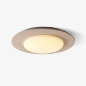 Ceiling Light Travertine Wood - BARYON | Natural Elegance