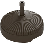 Garden Parasol Base Holder 28kg Sand Filled 23kg Water Filled Outdoor Umbrella Stand Weight, Brown