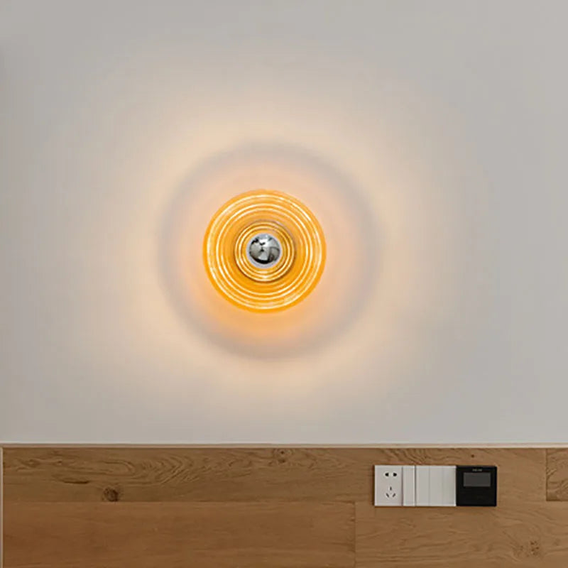 Wall Light Wavy Glass Iron - AERIUS | Ambient Luxury