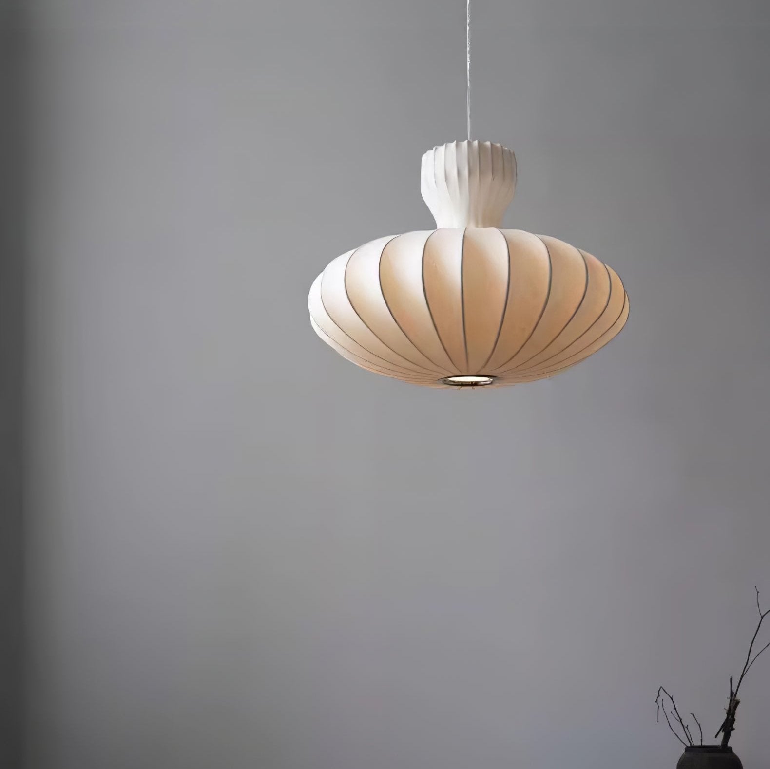 Pendant Light Silk Pleated - MORPHX | Elegant Home Decor