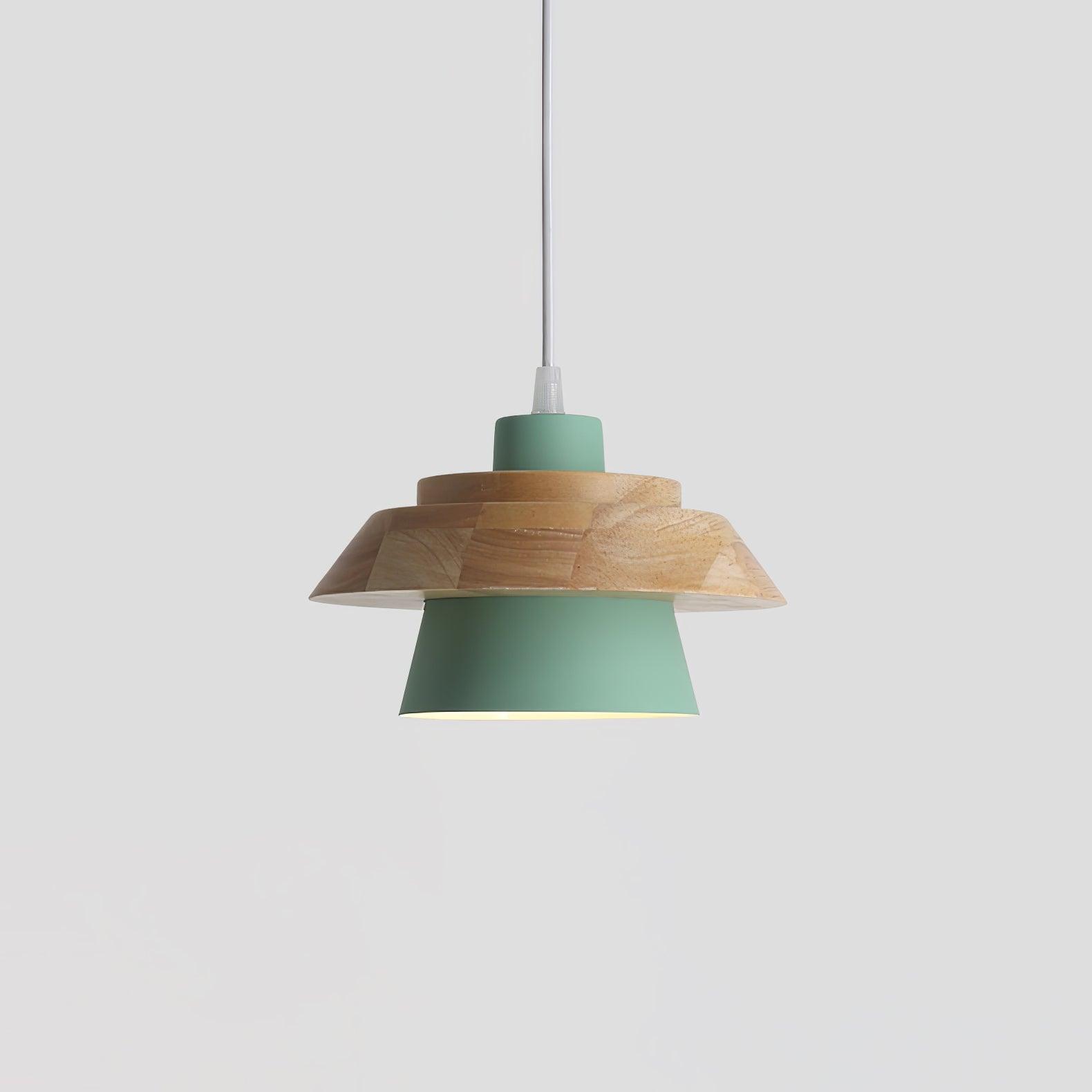 Pendant Light Stone & Wood - SEQUOIA | Natural Elegance