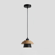 Pendant Light Stone & Wood - SEQUOIA | Natural Elegance