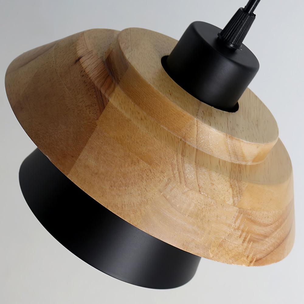 Pendant Light Stone & Wood - SEQUOIA | Natural Elegance