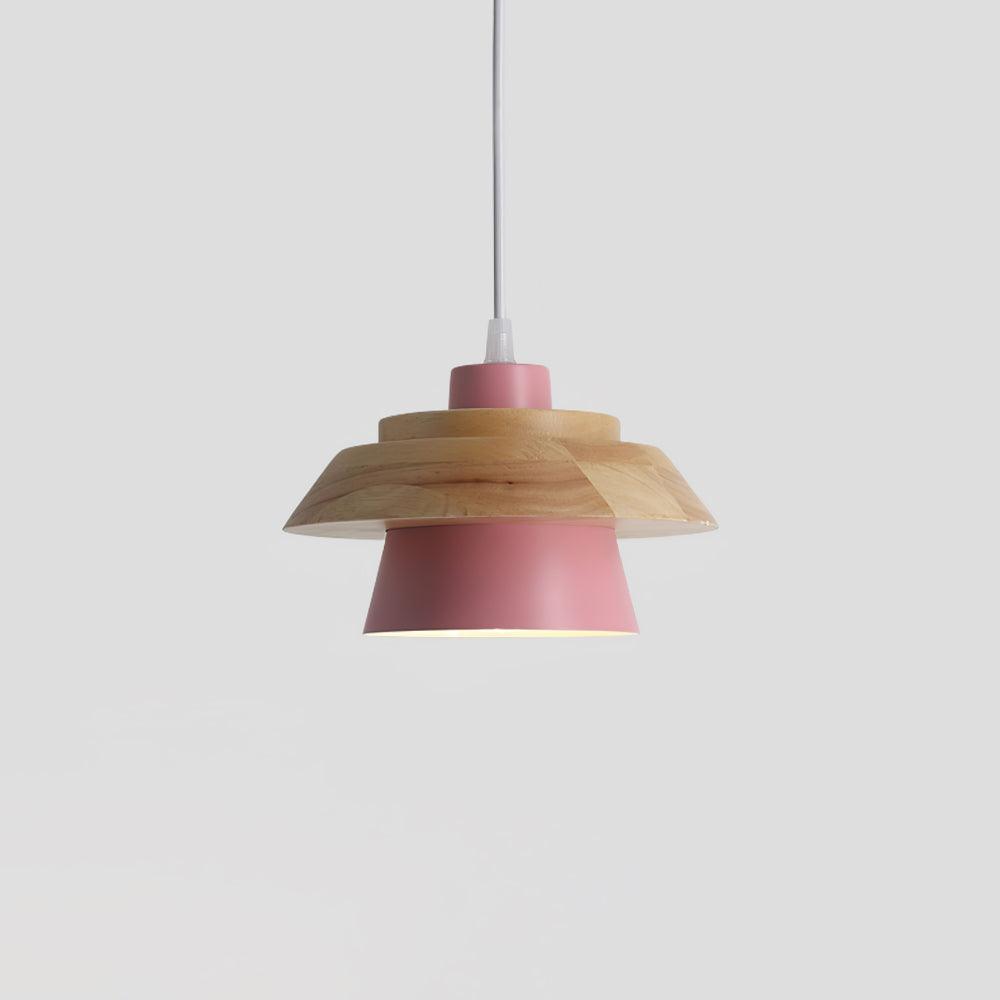 Pendant Light Stone & Wood - SEQUOIA | Natural Elegance