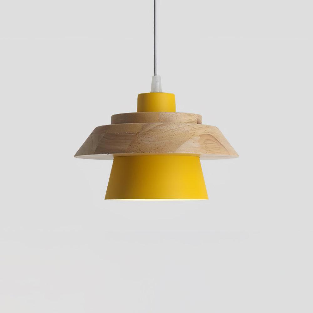 Pendant Light Stone & Wood - SEQUOIA | Natural Elegance