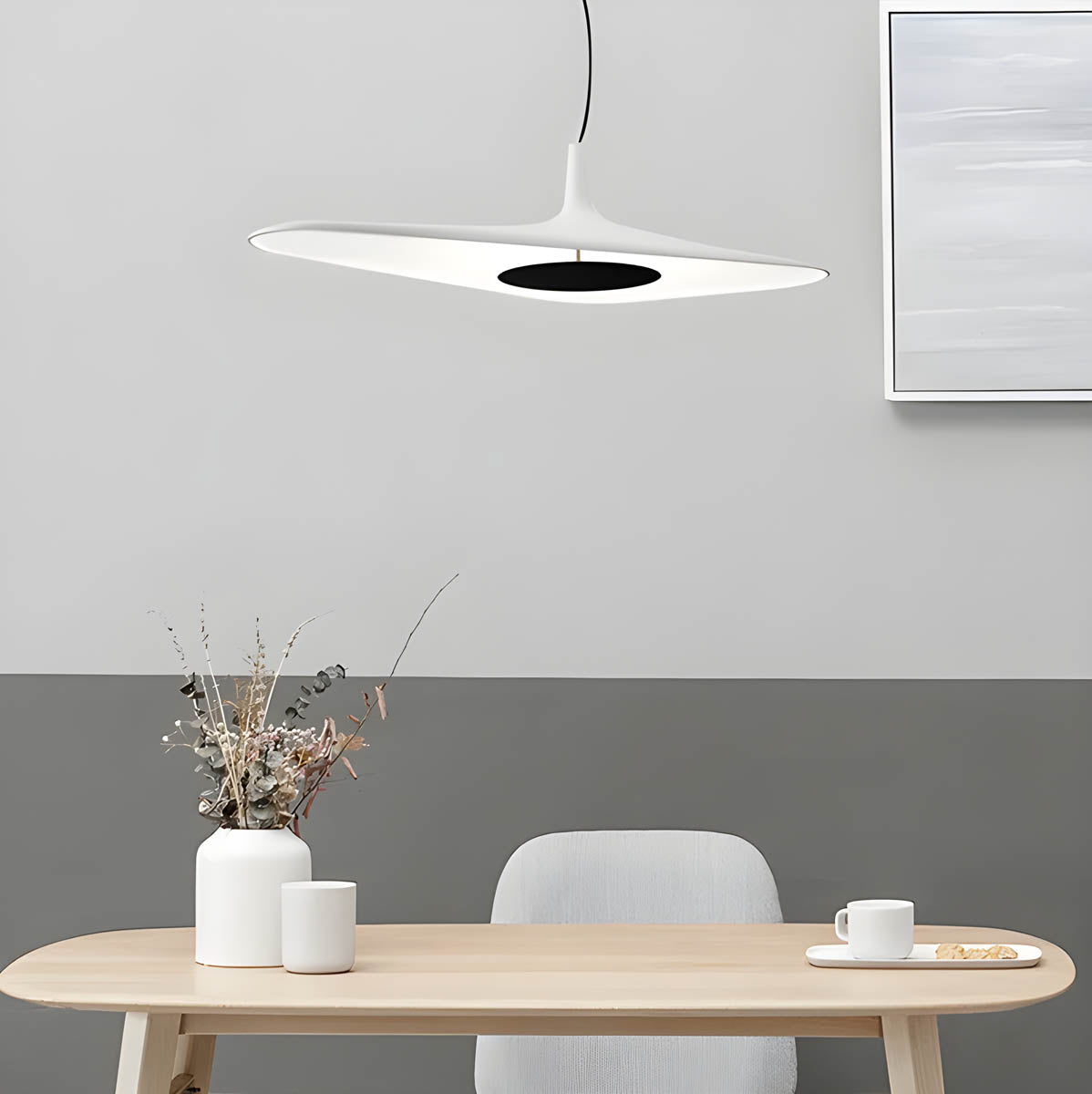 Pendant Light Resin Black - SENTEX | Sophistication