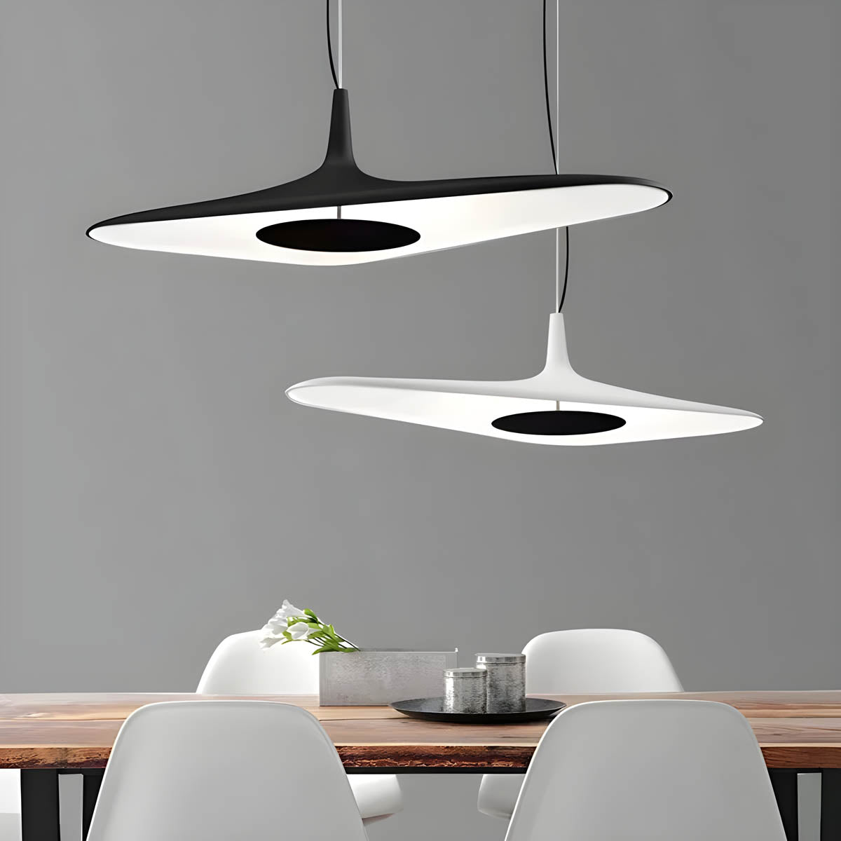 Pendant Light Resin Black - SENTEX | Sophistication