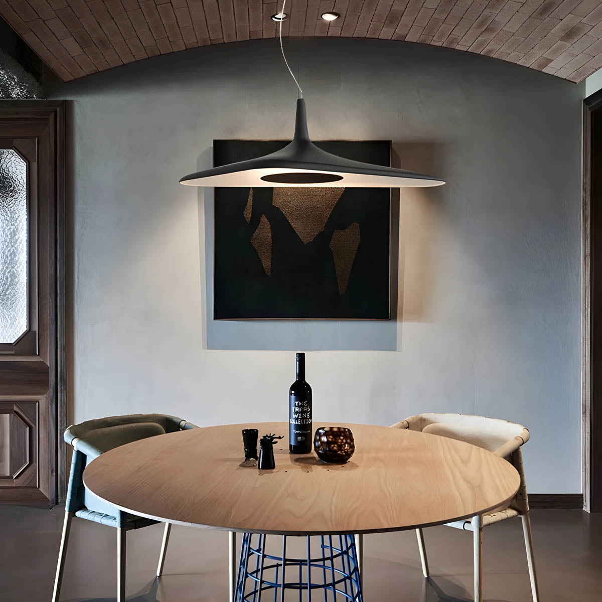 Pendant Light Resin Black - SENTEX | Sophistication