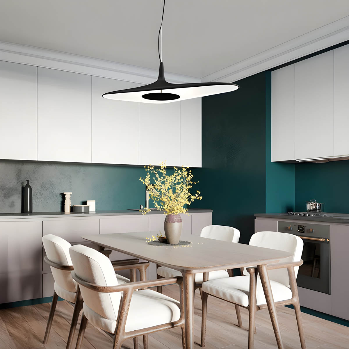 Pendant Light Resin Black - SENTEX | Sophistication