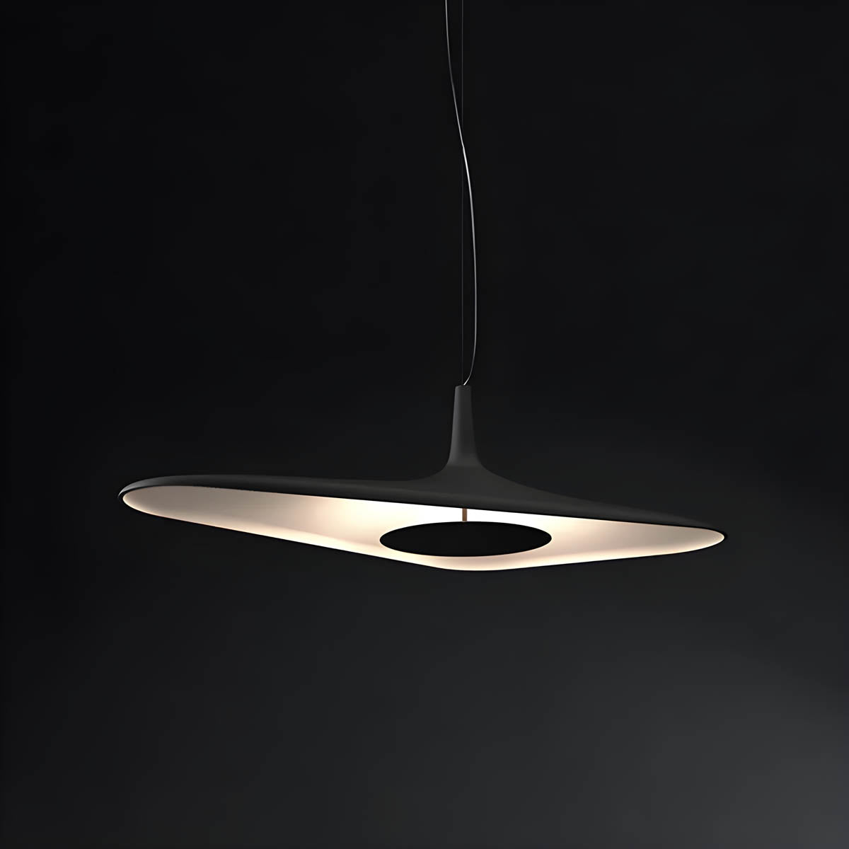Pendant Light Resin Black - SENTEX | Sophistication