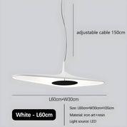 Pendant Light Resin Black - SENTEX | Sophistication