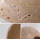 Close-up Travertine Stone Shade