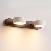 Wall Light Travertine Walnut - ABRAXX | Warm Ambiance