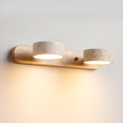 Wall Light Travertine Walnut - ABRAXX | Warm Ambiance