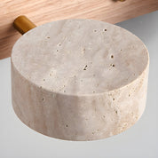 Wall Light Travertine Walnut - ABRAXX | Warm Ambiance