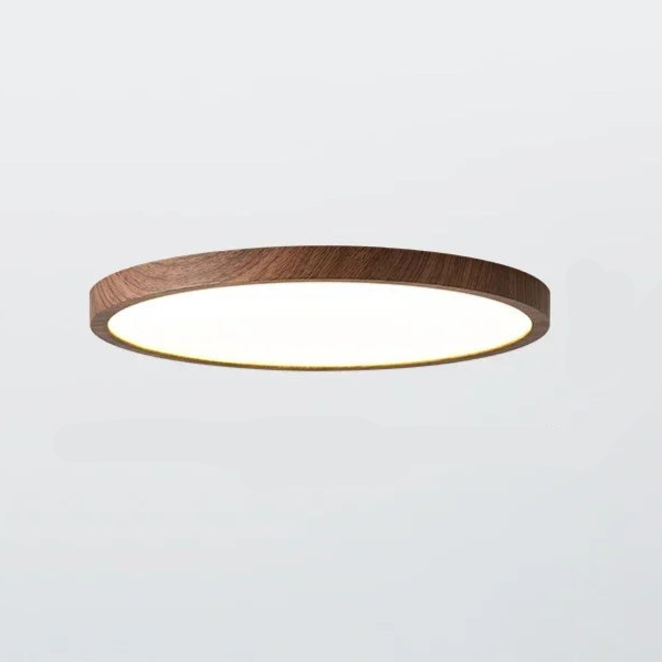 Ceiling Light Walnut Ultra-Thin - AURIGA | Modern Elegance