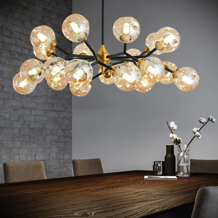 Chandelier Modern Glass - GRAVIX | Sophisticated Ambiance