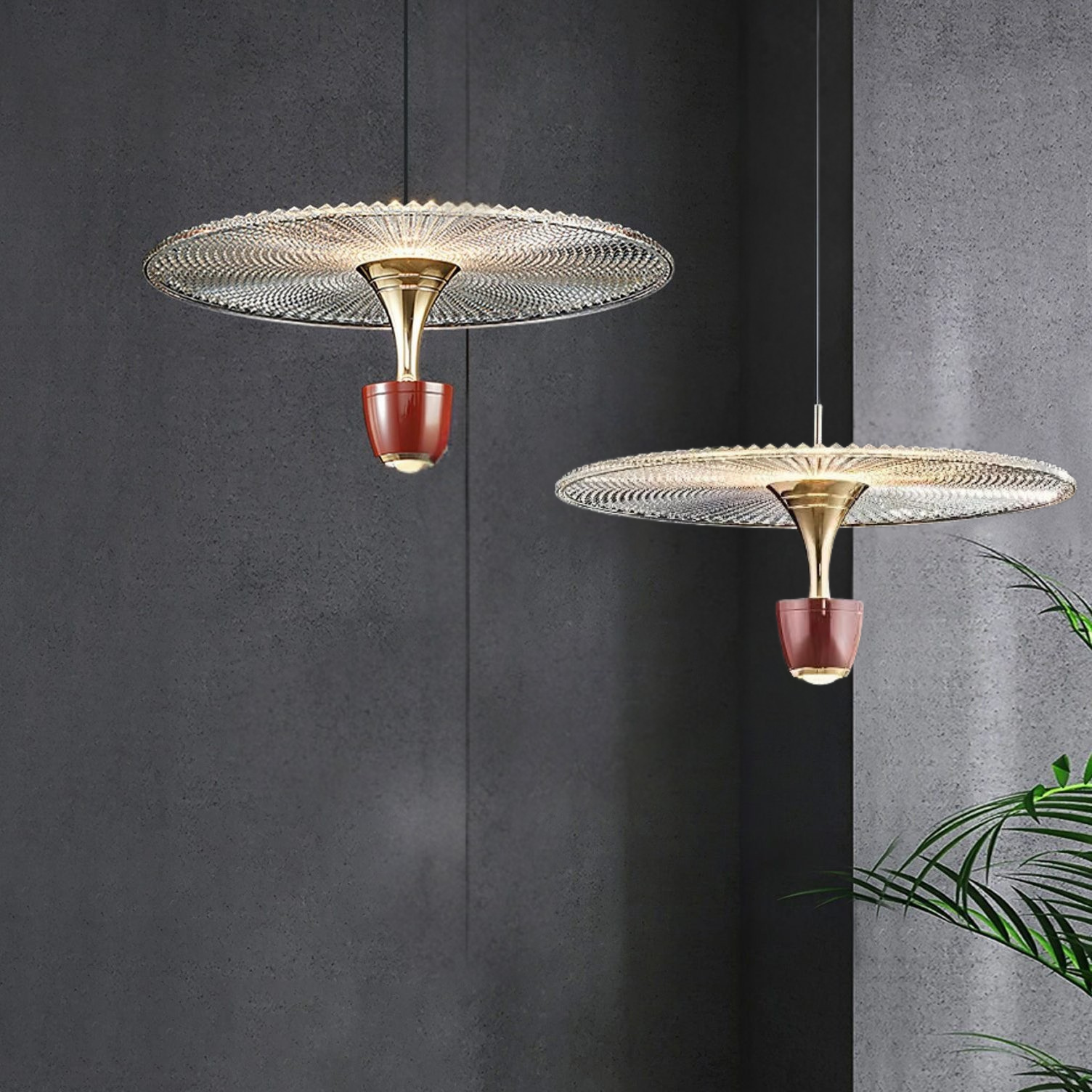 Pendant Light LED Disc - UNUKAI | Elegant Lighting