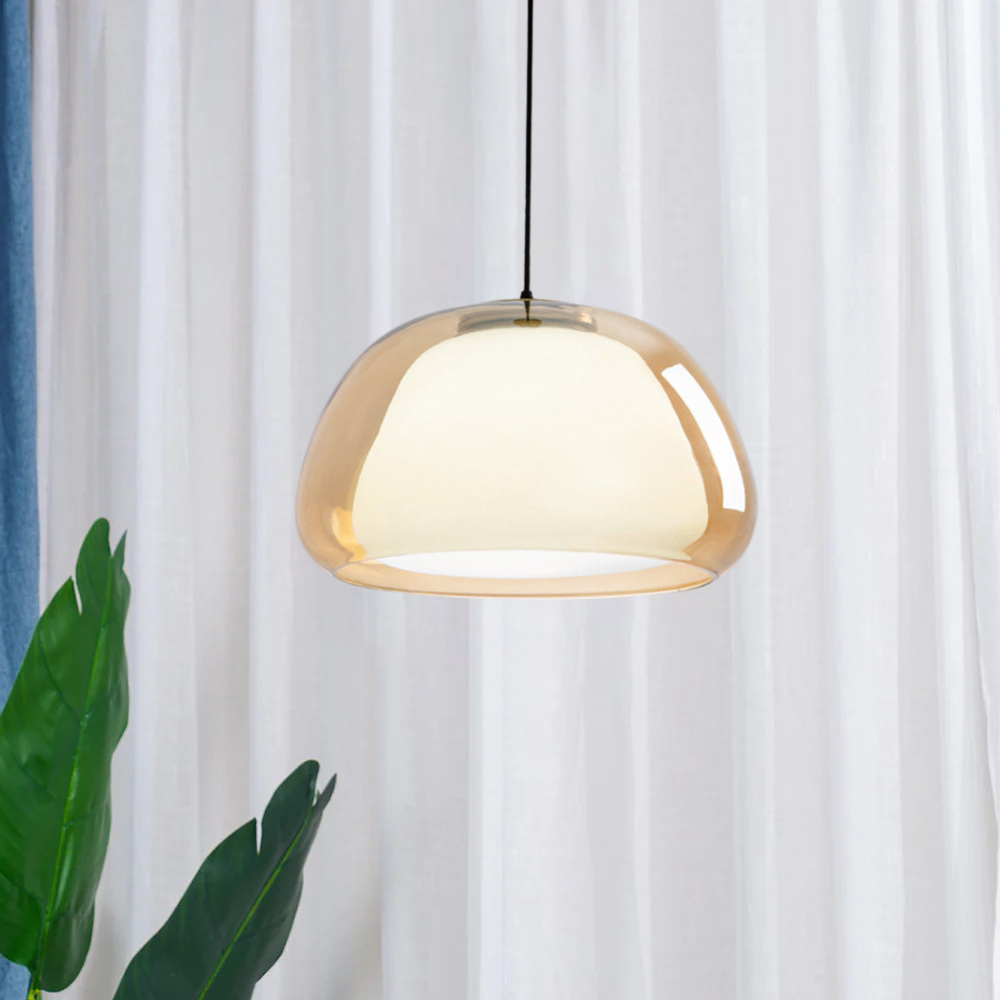 Pendant Light Milk Glass - TURBAN | Elegant Lighting